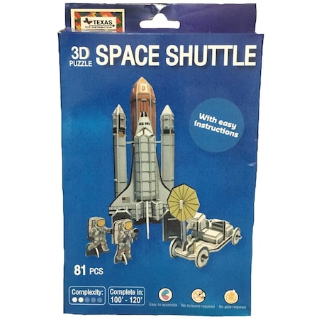 Texas Toy Distribution NASA Space Shuttle 3D Puzzle 67 Piece B226